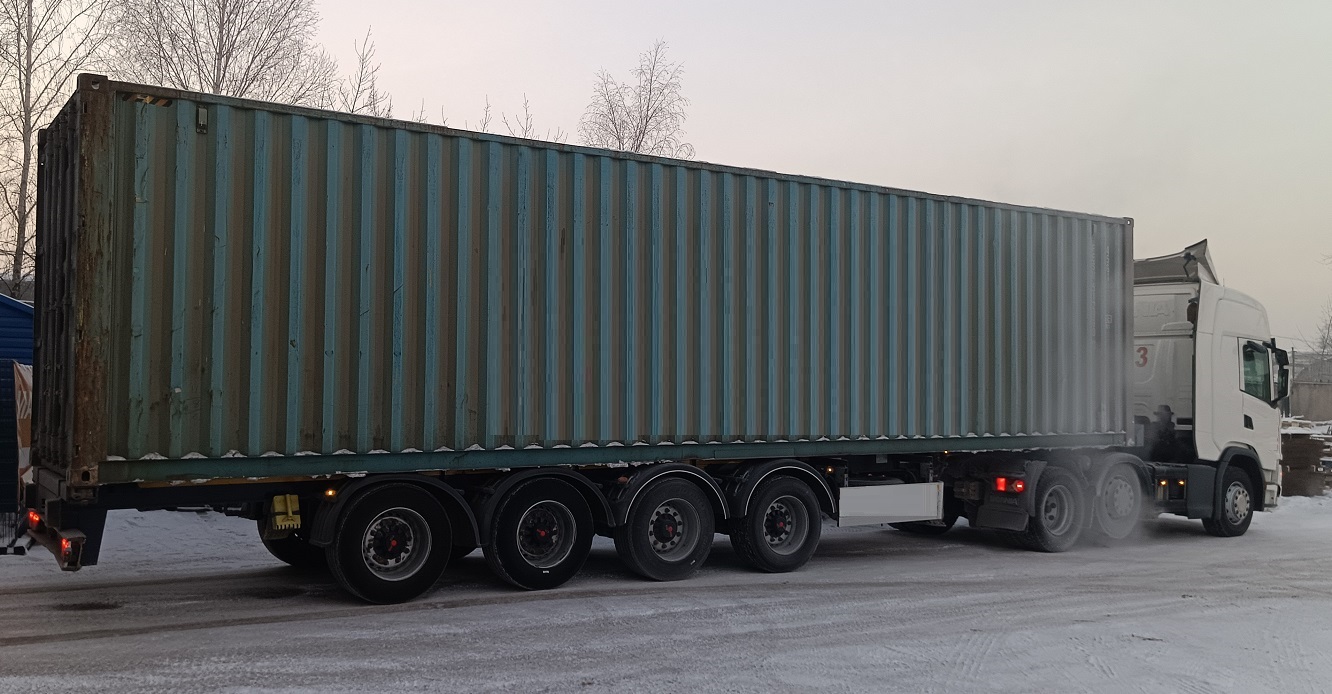 Контейнеровоз для перевозки контейнеров 20 и 40 футов в Лахденпохье