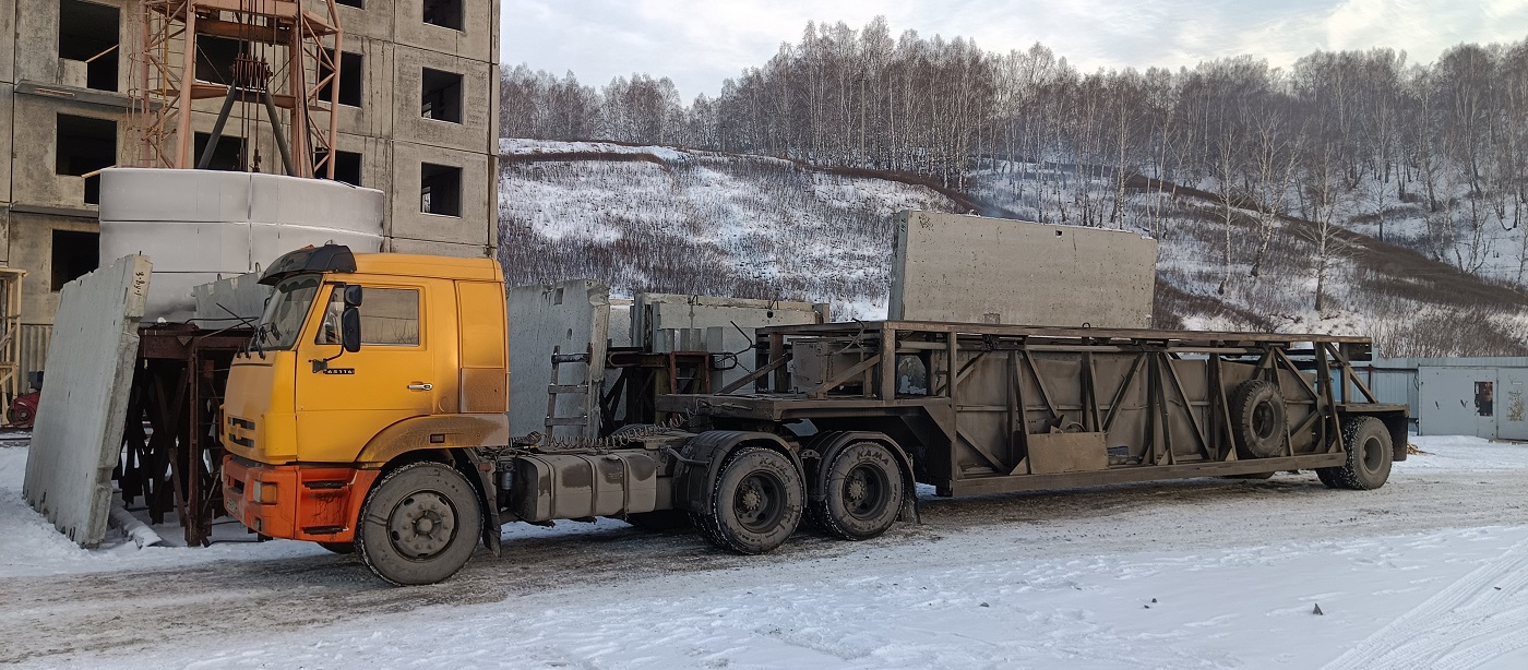 Аренда и услуги панелевозов для перевозки ЖБИ изделий в Медвежьегорске